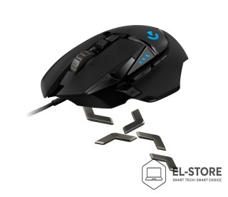 Logitech Mysz Logitech G502 Gaming HERO EU 910-005471 (optyczna; 16000 DPI; kolor czarny)