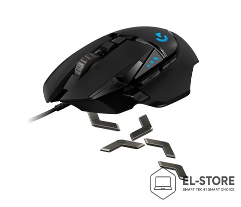 Logitech Mysz Logitech G502 Gaming HERO EU 910-005471 (optyczna; 16000 DPI; kolor czarny)