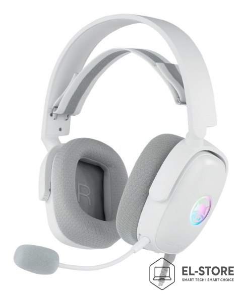 No name GAMIAC HS71 Zestaw słuchawkowy Przewodowa Opaska na głowę Gaming USB Type-C Biały