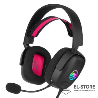 No name GAMIAC HS71 Zestaw słuchawkowy Przewodowa Opaska na głowę Gaming USB Type-C Czarny