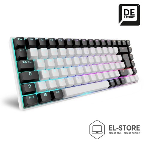 Sharkoon Klawiatura gamingowa Sharkoon SKILLER SGK50 S3 USB QWERTZ Niemiecki Biała
