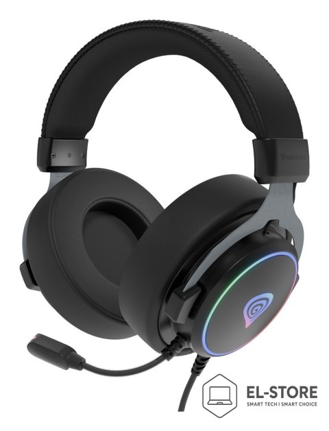 GENESIS GENESIS NSG-2169 słuchawki/zestaw słuchawkowy Przewodowa Opaska na głowę Gaming USB Typu-A Czarny