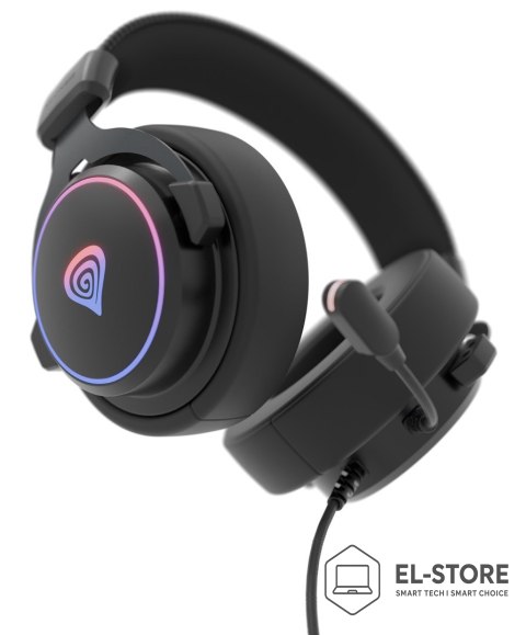 GENESIS GENESIS NSG-2169 słuchawki/zestaw słuchawkowy Przewodowa Opaska na głowę Gaming USB Typu-A Czarny