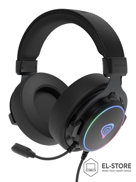 GENESIS GENESIS NSG-2169 słuchawki/zestaw słuchawkowy Przewodowa Opaska na głowę Gaming USB Typu-A Czarny