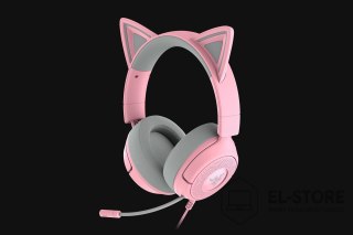 RAZER Zestaw słuchawkowy Razer Gaming Kraken Kitty V3 X Przewodowe Nauszne Mikrofon Kwarc