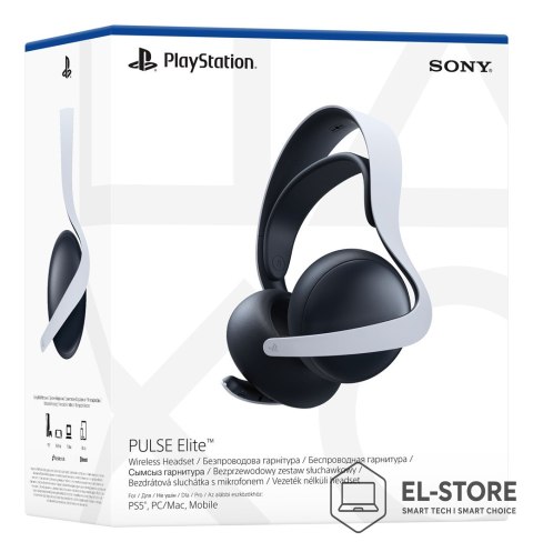 Sony Sony PULSE Elite Zestaw słuchawkowy Przewodowy i Bezprzewodowy Opaska na głowę Gaming Bluetooth Podstawka do ładowania Czarny, B