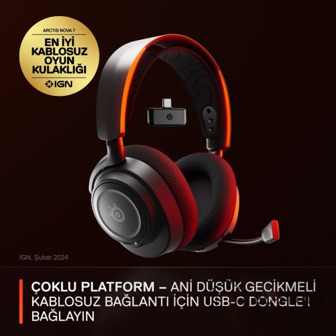 SteelSeries Słuchawki SteelSeries Arctis Nova 7 Czarne (61553)