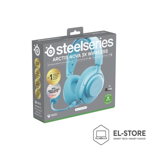 SteelSeries Słuchawki Steelseries Arctis Nova 3X Wireless for Xbox, Aqua