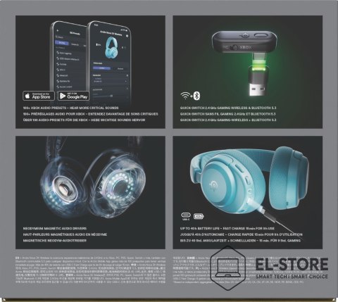 SteelSeries Słuchawki Steelseries Arctis Nova 3X Wireless for Xbox, Aqua
