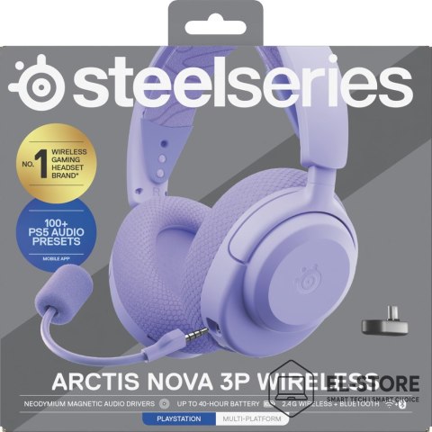 SteelSeries Słuchawki Steelseries Arctis Nova 3P Wireless do Playstation, Levander