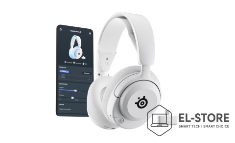 SteelSeries Słuchawki Steelseries Arctis Nova 5P Wireless Zestaw słuchawkowy Bezprzewodowy Opaska na głowę Gaming USB Type-C Bluetooth Biały