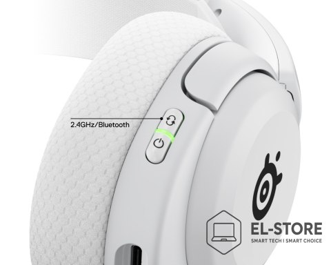 SteelSeries Słuchawki Steelseries Arctis Nova 5P Wireless Zestaw słuchawkowy Bezprzewodowy Opaska na głowę Gaming USB Type-C Bluetooth Biały
