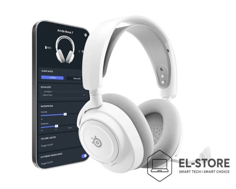 SteelSeries Słuchawki Steelseries Arctis Nova 7 Gen 2, kolor biały