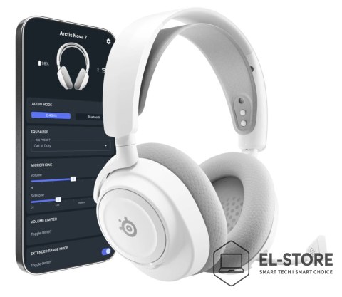 SteelSeries Słuchawki Steelseries Arctis Nova 7P Gen 2, White