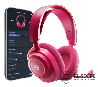 SteelSeries Steelseries Arctis Nova 7X Gen 2 Zestaw słuchawkowy Bezprzewodowy Opaska na głowę Gaming Bluetooth Purpurowy
