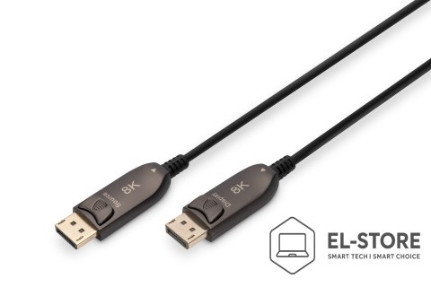 AOC Kabel DP/DP M/M czarny 15m DisplayPort 1.4 Hybrydowy AOC 8K 60Hz UHD