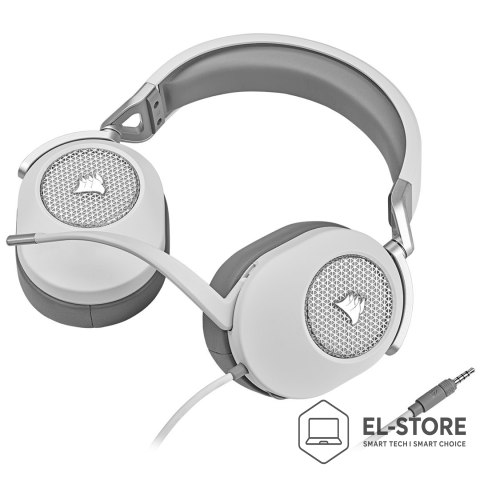 Corsair Corsair HS65 SURROUND Zestaw słuchawkowy Przewodowa Ręczny Gaming Biały