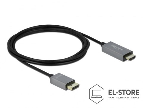DELOCK DeLOCK Aktywny DisplayPort 1.4 do kabla HDMI 4K 60 Hz (HDR), 2 m