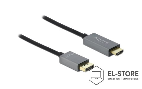 DELOCK DeLOCK Aktywny DisplayPort 1.4 do kabla HDMI 4K 60 Hz (HDR), 2 m