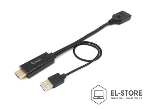 EQUIP Equip 119039 adapter kablowy 0,15 m HDMI Typu A (Standard) DisplayPort Czarny