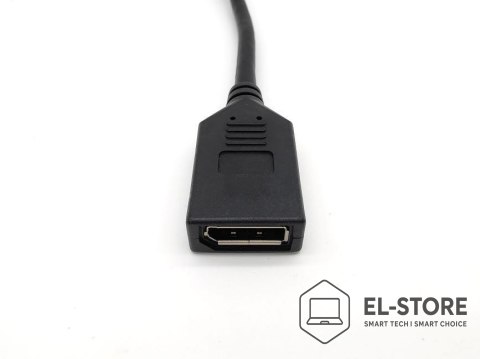 EQUIP Equip 119039 adapter kablowy 0,15 m HDMI Typu A (Standard) DisplayPort Czarny