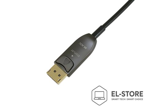 EQUIP Kabel DisplayPort - DisplayPort (M) do DisplayPort (M) - DisplayPort 1.4 - 30.0m - Aktywny, Obsługuje 8K 30 Hz (7680 x 4320) - (