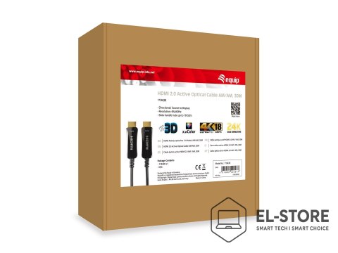 EQUIP Kabel HDMI High Speed Ethernet 2.0 18Gb AOC 4K/60Hz 30.00m