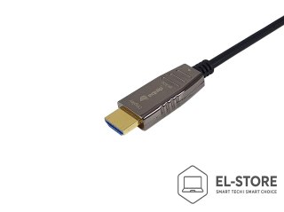 EQUIP Ultra High Speed - Kabel HDMI z Ethernetem - HDMI męski na męski HDMI - 50,0 m - Aktywny kabel optyczny (AOC), obsługa 8K 60 Hz