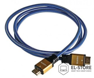 IBOX Kabel IBOX HD04 ULTRAHD 4K 1,5M V2.0 ITVFHD04 (HDMI M - HDMI M; 1,5m; kolor niebieski)