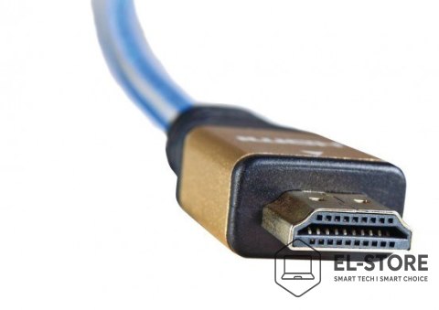 IBOX Kabel IBOX HD04 ULTRAHD 4K 1,5M V2.0 ITVFHD04 (HDMI M - HDMI M; 1,5m; kolor niebieski)