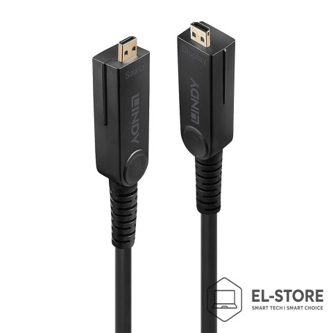 LINDY LINDY Kabel światłowodowy Micro-HDMI hybrydowy 18G 10m