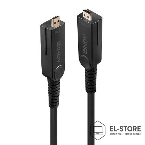 LINDY LINDY Kabel światłowodowy Micro-HDMI hybrydowy 18G 10m