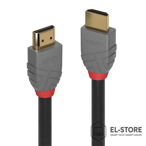 LINDY Lindy 36967 kabel HDMI 10 m HDMI Typu A (Standard) Czarny, Szary