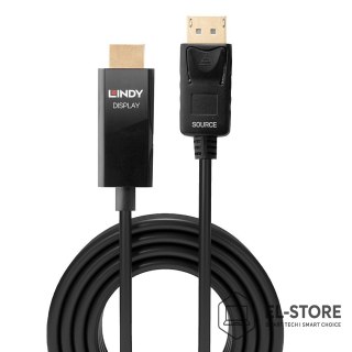 LINDY Lindy 40928 adapter kablowy 5 m DisplayPort HDMI Typu A (Standard) Czarny