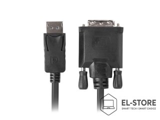 Lanberg Kabel Lanberg CA-DPDV-10CU-0030-BK (DisplayPort M - DVI-D M; 3m; kolor czarny)