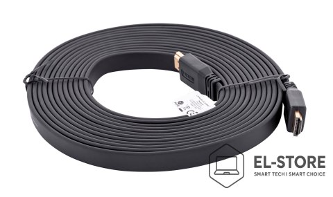 Lanberg Kabel Lanberg CA-HDMI-21CU-0050-BK (HDMI M - HDMI M; 5m; kolor czarny)