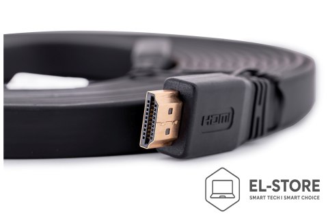 Lanberg Kabel Lanberg CA-HDMI-21CU-0050-BK (HDMI M - HDMI M; 5m; kolor czarny)