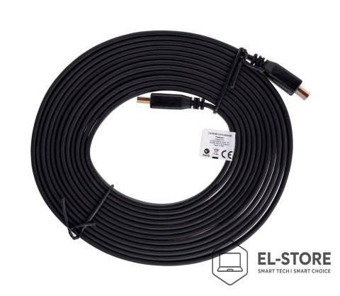 Lanberg Kabel Lanberg CA-HDMI-21CU-0050-BK (HDMI M - HDMI M; 5m; kolor czarny)