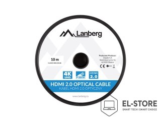 Lanberg LANBERG KABEL HDMI LANBERG KABEL HDMI M/M V2.0 10M OPTYCZNY AOC CZARNY CA-HDMI-20FB-0100-BK