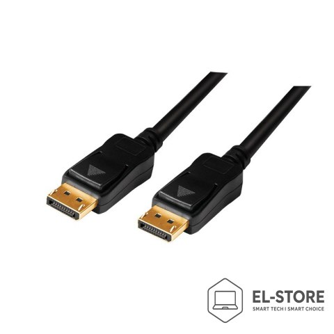LogiLink LogiLink CV0113 kabel DisplayPort 15 m Czarny