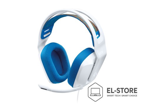 Logitech Słuchawki gamingowe przewodowe G335 białe EMEA