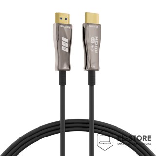 No name EFB Elektronik HDMI-20-00008 kabel HDMI 20 m HDMI Typu A (Standard) Czarny, Stal nierdzewna