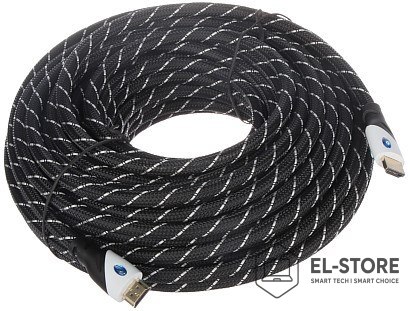 No name HDMI - HDMI kabelis 20m sidabrinis (HDMI-20-PP)