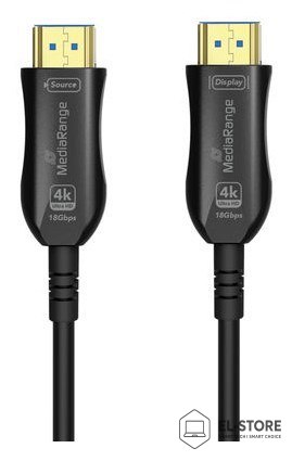 No name MediaRange MRCS223 kabel HDMI 15 m HDMI Typu A (Standard) Czarny