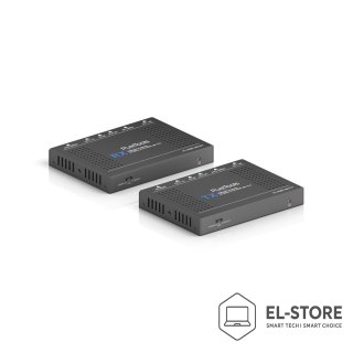No name PureTools PT-HDBT-200 przedłużacz AV Nadajnik i odbiornik AV Czarny