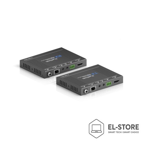No name PureTools PT-HDBT-200 przedłużacz AV Nadajnik i odbiornik AV Czarny