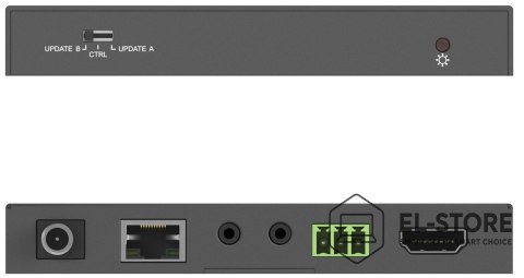 No name PureTools PT-HDBT-200 przedłużacz AV Nadajnik i odbiornik AV Czarny