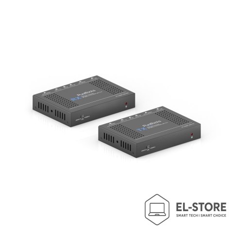 No name PureTools PT-HDBT-200 przedłużacz AV Nadajnik i odbiornik AV Czarny
