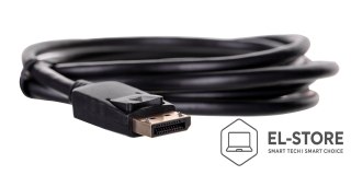 SAVIO Kabel SAVIO CL-136 (DisplayPort M - DisplayPort M; 2m; kolor czarny)