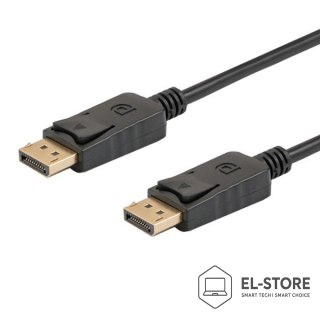 SAVIO Kabel SAVIO CL-137 (DisplayPort M - DisplayPort M; 3m; kolor czarny)